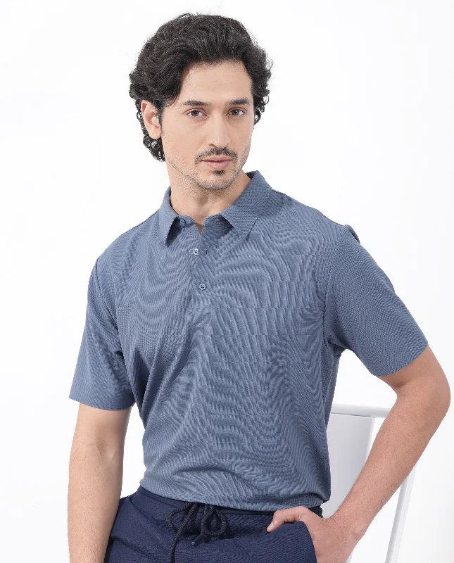 Clearance sale – shop men's clothing at discounted prices! Rare Rabbit Mens Atticus Dusky Blue Short Sleeve Regular Fit Solid Polo T-Shirt Clearance sale – shop men's clothing at discounted prices! Rare Rabbit Mens Atticus Dusky Blue Short Sleeve Regular Fit Solid Polo T-Shirt