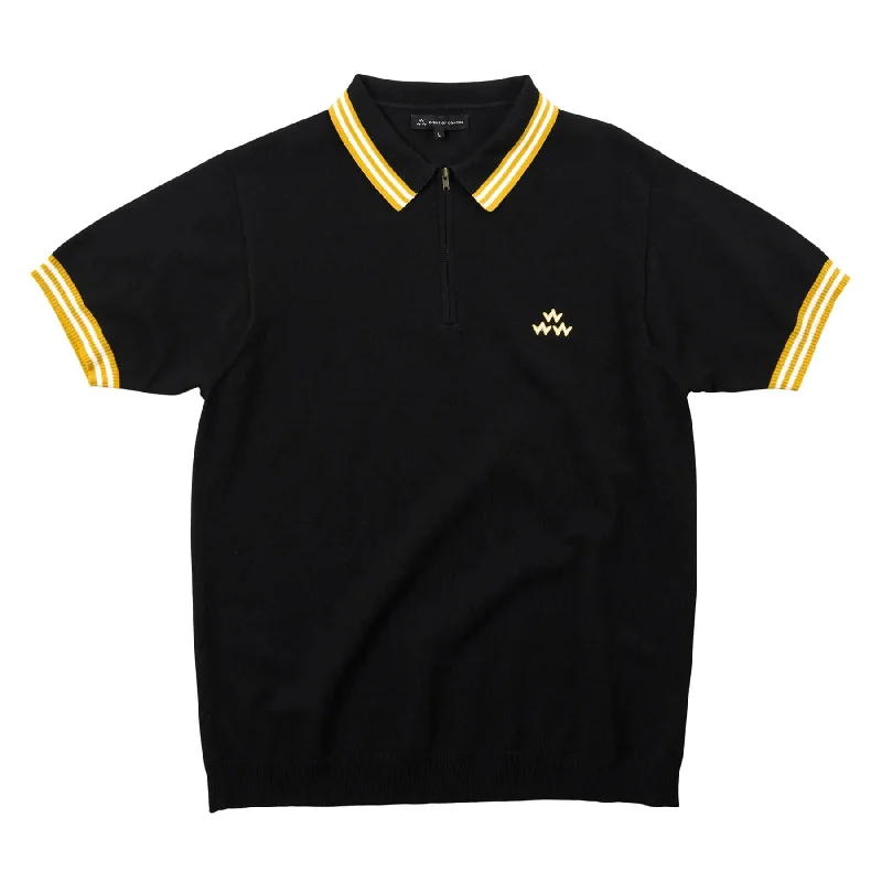 Don’t miss out – Limited-time   Birdies & Beats Quarter Zip Polo Black - 2024