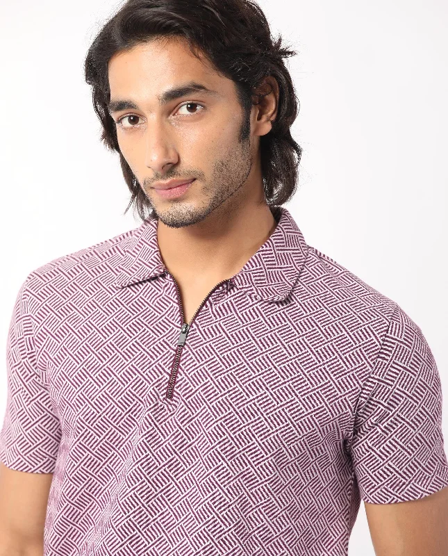 Shop affordable and stylish clothing – Limited-time discounts. Rare Rabbit Men's Cabetta Dark Purple Cotton Fabric Collared Neck Zipper Closure Half Sleeves Jacquard Polo Shop affordable and stylish clothing – Limited-time discounts. Rare Rabbit Men's Cabetta Dark Purple Cotton Fabric Collared Neck Zipper Closure Half Sleeves Jacquard Polo