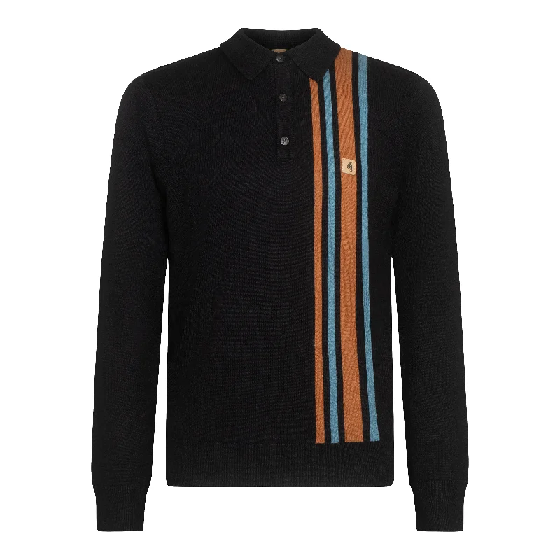 Big discounts – don’t miss out!  Gabicci Vintage Soda Knit Polo Black