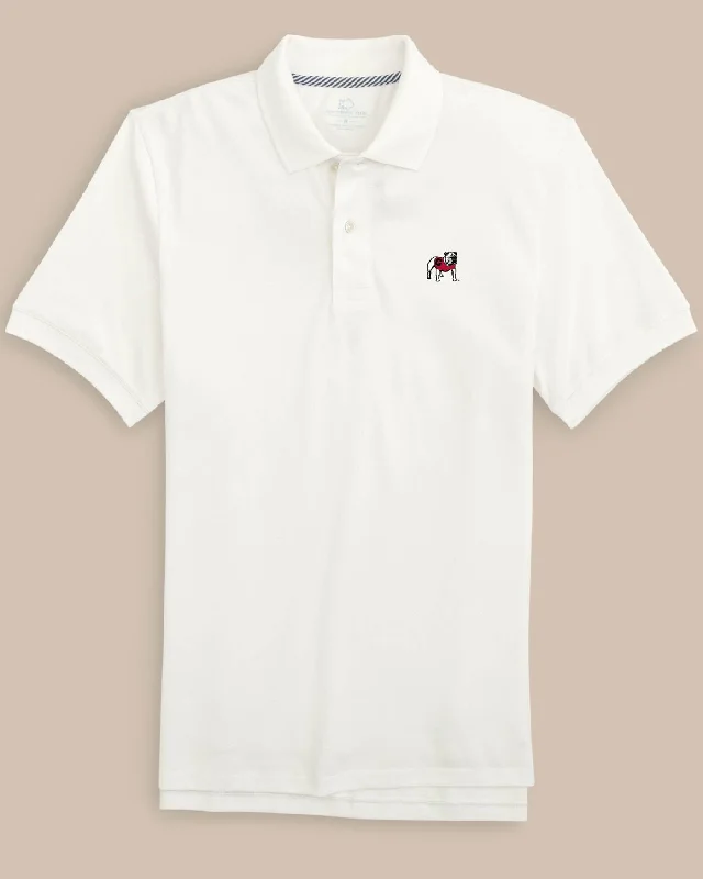 Get ready for the season with exclusive savings on trendy clothes. Georgia Bulldogs Skipjack Polo Shirt Get ready for the season with exclusive savings on trendy clothes. Georgia Bulldogs Skipjack Polo Shirt