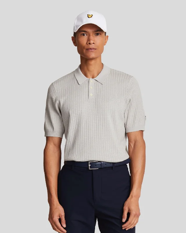 Final clearance: Men’s clothing items up to 70% off!  Golf Knitted Grid Polo Shirt