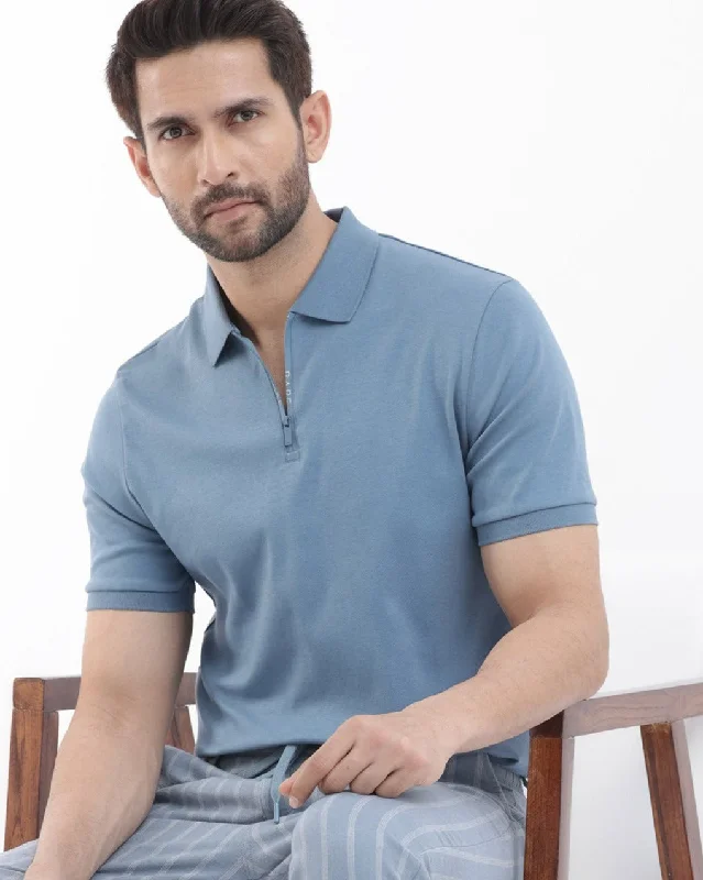 Unbeatable discounts on top-selling apparel – Only available online. Rare Rabbit Men's Holit Dark Blue Half Sleeves Solid Polo T-Shirt Unbeatable discounts on top-selling apparel – Only available online. Rare Rabbit Men's Holit Dark Blue Half Sleeves Solid Polo T-Shirt