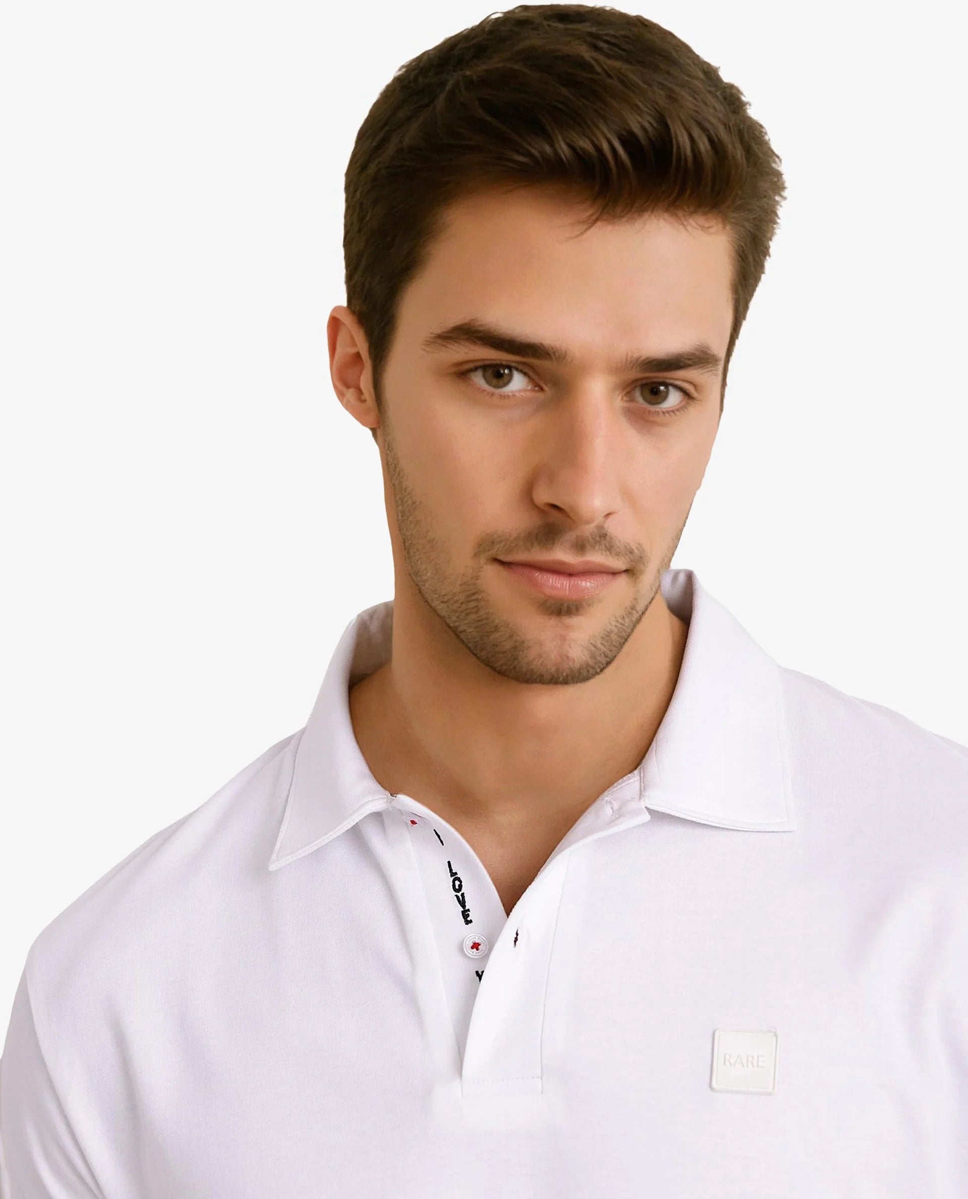 Shop stylish men’s clothing and enjoy amazing discounts. Rare Rabbit Men Lov White Short Sleeve Collared Neck Plain Polo Shop stylish men’s clothing and enjoy amazing discounts. Rare Rabbit Men Lov White Short Sleeve Collared Neck Plain Polo