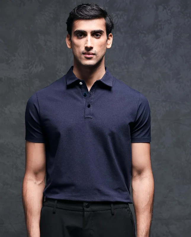 Save on top-selling fashion styles – Big discounts on men’s clothing. Rare Rabbit Men's Lupin Navy Cotton Lycra Fabric Collared Neck Half Sleeves Polo T-Shirt Save on top-selling fashion styles – Big discounts on men’s clothing. Rare Rabbit Men's Lupin Navy Cotton Lycra Fabric Collared Neck Half Sleeves Polo T-Shirt