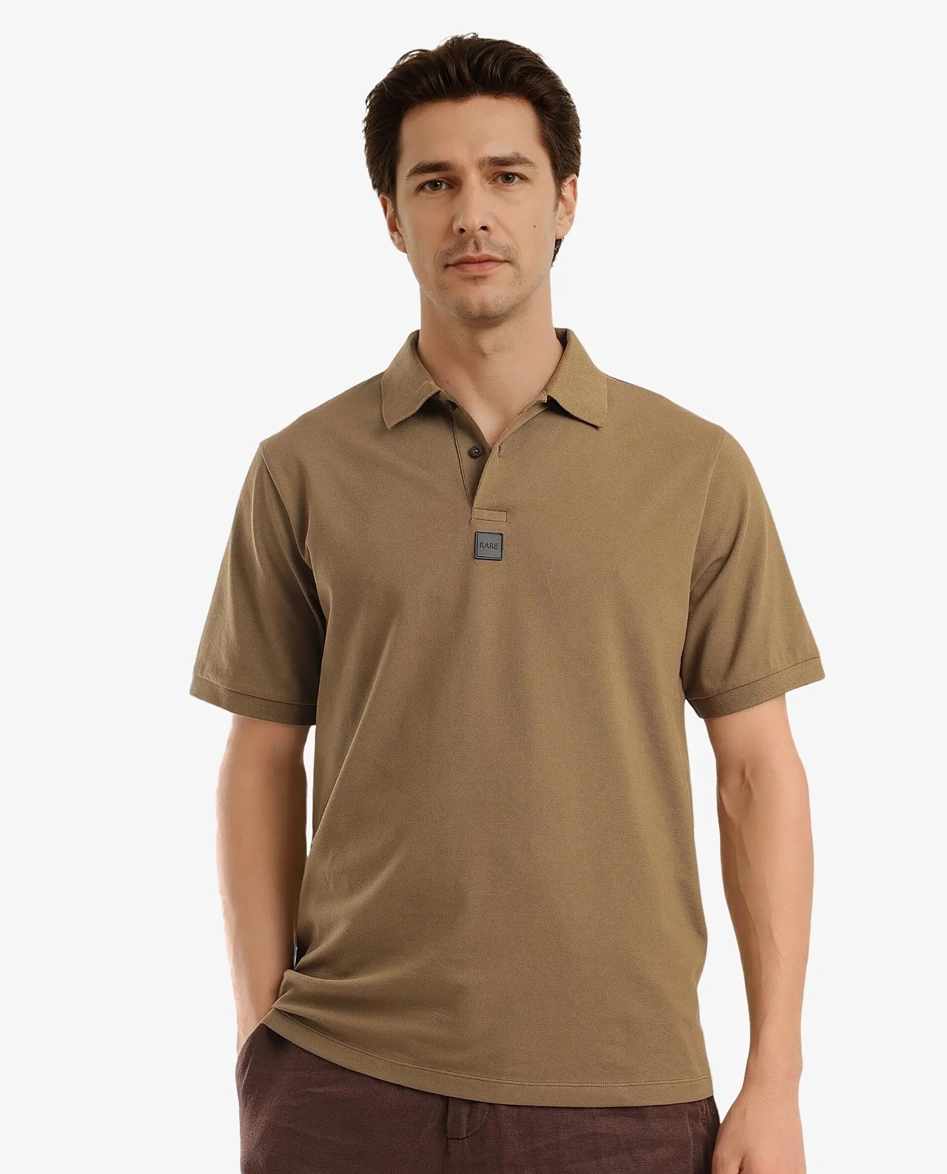 Flash sale on trendy clothing – Limited time offers available online. Rare Rabbit Men Mabe Light Green Short Sleeve Regular Collar Silicone Badge Branding Flat Knit Plain Polo Flash sale on trendy clothing – Limited time offers available online. Rare Rabbit Men Mabe Light Green Short Sleeve Regular Collar Silicone Badge Branding Flat Knit Plain Polo
