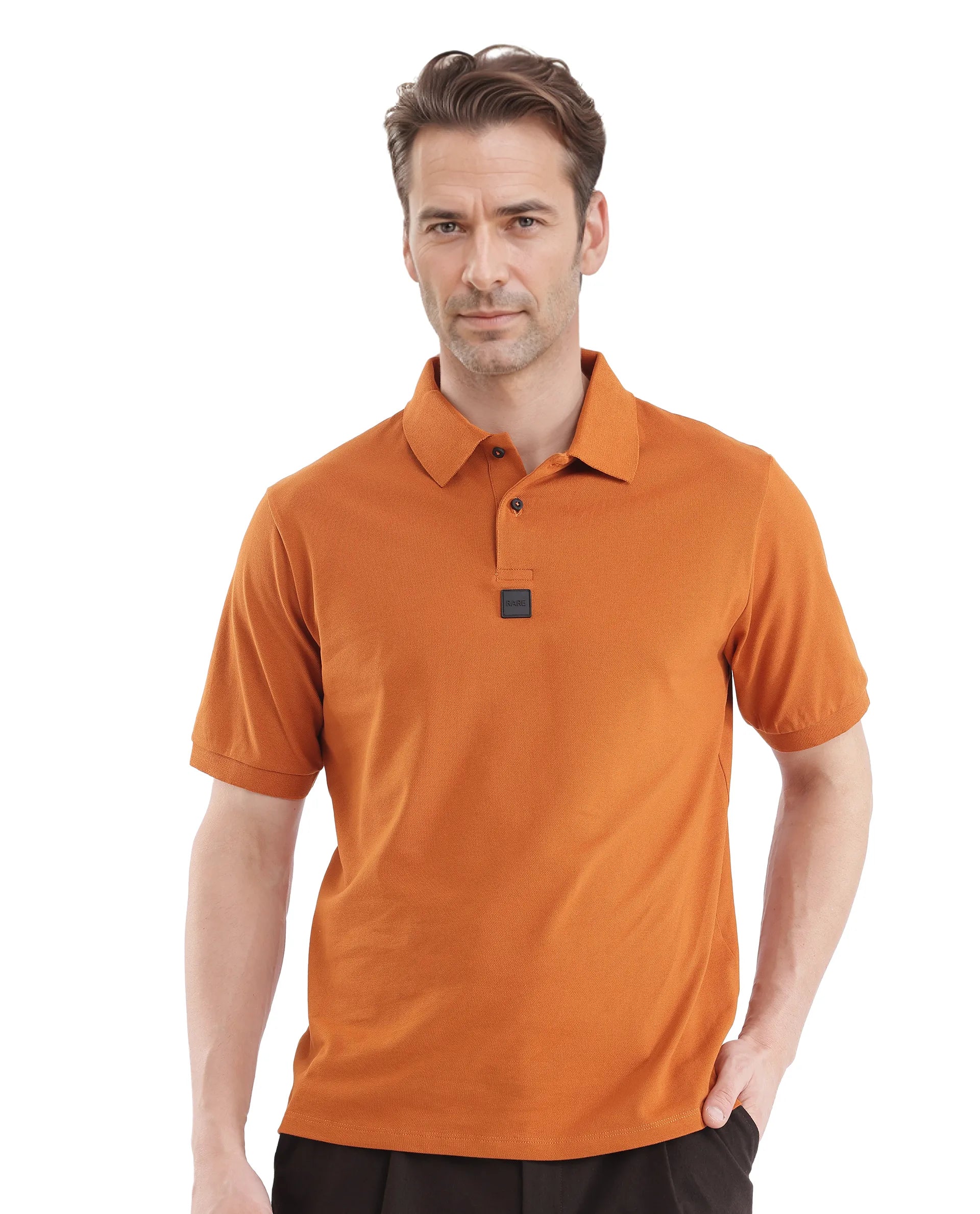 Shop men’s fashion for less – prices slashed on select items. Rare Rabbit Men Mabe Orange Short Sleeve Regular Collar Silicone Badge Branding Flat Knit Plain Polo Shop men’s fashion for less – prices slashed on select items. Rare Rabbit Men Mabe Orange Short Sleeve Regular Collar Silicone Badge Branding Flat Knit Plain Polo