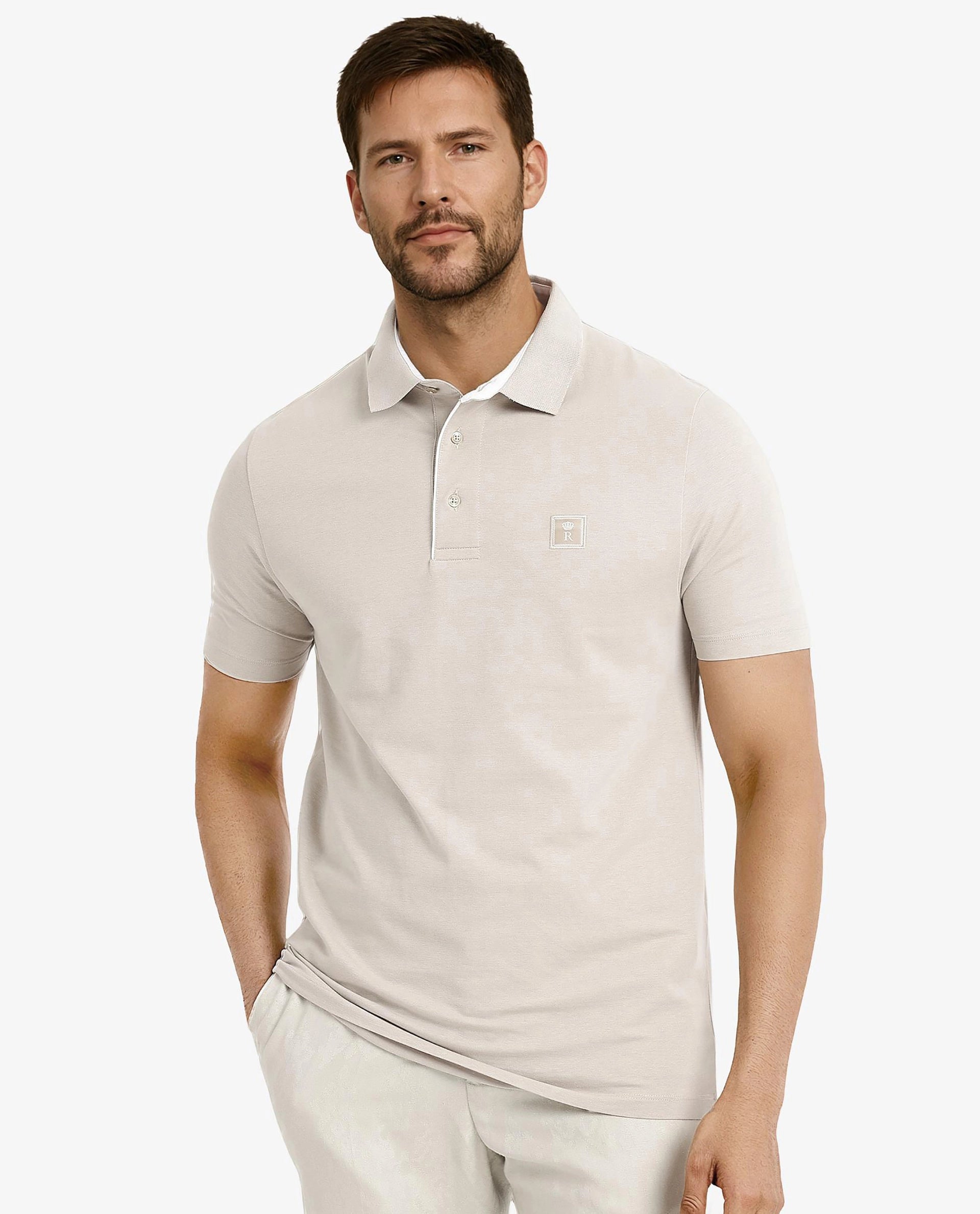 Save big on all types of clothing – Shop the sale now! Rare Rabbit Men's Maq Beige Cotton Polyester Lycra Fabric Short Sleeve Contrasting Placket Piping Regular Fit Plain Polo T-Shirt Save big on all types of clothing – Shop the sale now! Rare Rabbit Men's Maq Beige Cotton Polyester Lycra Fabric Short Sleeve Contrasting Placket Piping Regular Fit Plain Polo T-Shirt