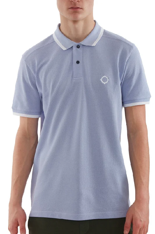 Don’t miss out – Limited-time   ID24109-Ma.Strum Lavender Block Tipped Polo Shirt
