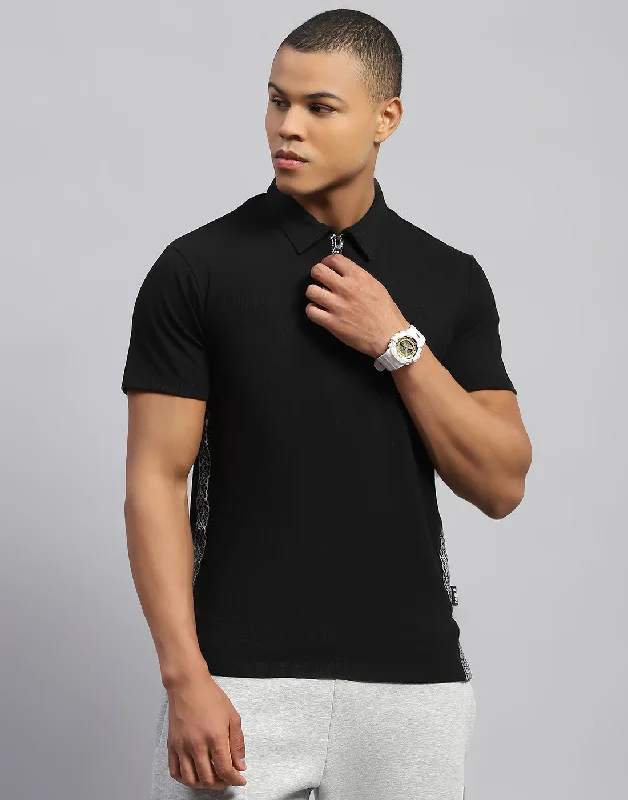 Look your best with exclusive savings on men’s fashion. Men Black Solid Polo Collar Half Sleeve T-Shirt Look your best with exclusive savings on men’s fashion. Men Black Solid Polo Collar Half Sleeve T-Shirt