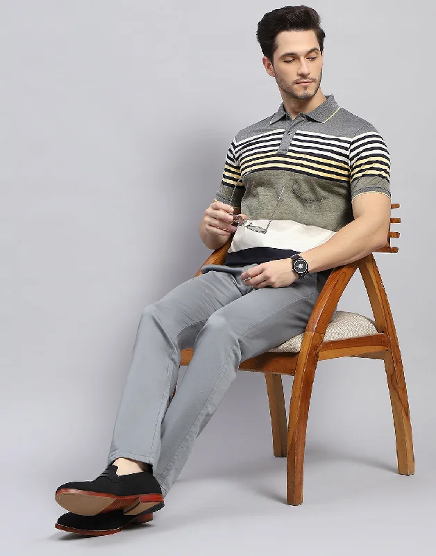 Flash discounts – men’s clothing essentials for less. Men Grey Stripe Polo Collar Half Sleeve T-Shirt Flash discounts – men’s clothing essentials for less. Men Grey Stripe Polo Collar Half Sleeve T-Shirt
