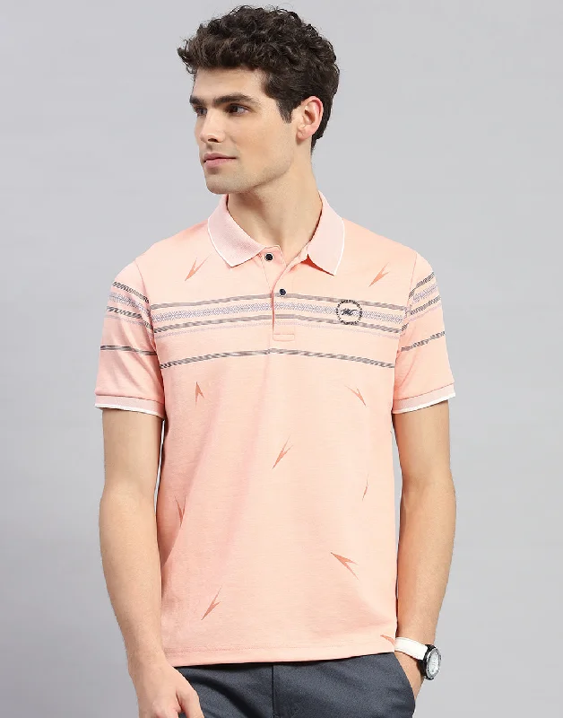 Shop the latest trends in men's clothing at unbeatable prices. Men Orange Printed Polo Collar Half Sleeve T-Shirt Shop the latest trends in men's clothing at unbeatable prices. Men Orange Printed Polo Collar Half Sleeve T-Shirt