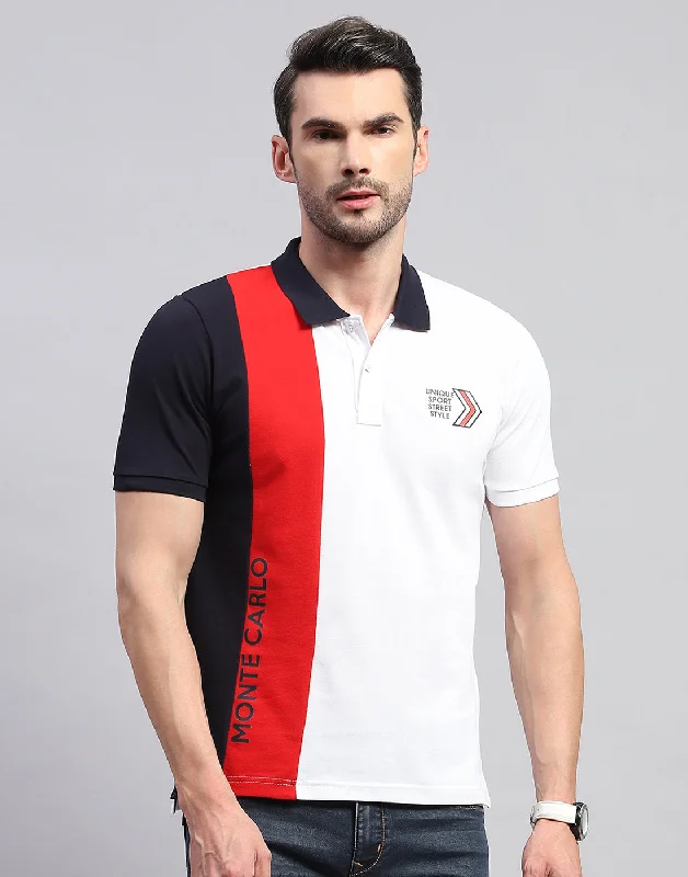 Shop the look you love at prices you’ll love even more! Men White Solid Polo Collar Half Sleeve T-Shirt Shop the look you love at prices you’ll love even more! Men White Solid Polo Collar Half Sleeve T-Shirt