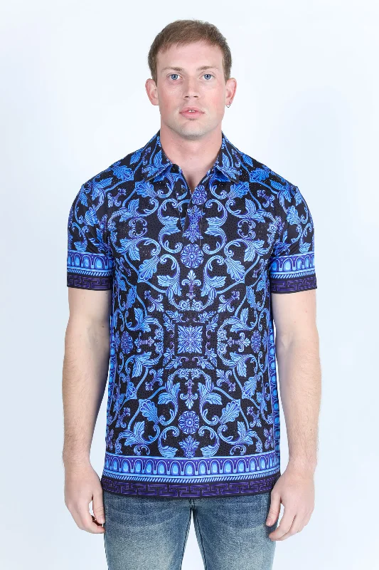 Save on men’s formal wear – perfect for your next event! Mens Modern Fit Stretch Baroque Print Polo with Rhinestones Save on men’s formal wear – perfect for your next event! Mens Modern Fit Stretch Baroque Print Polo with Rhinestones