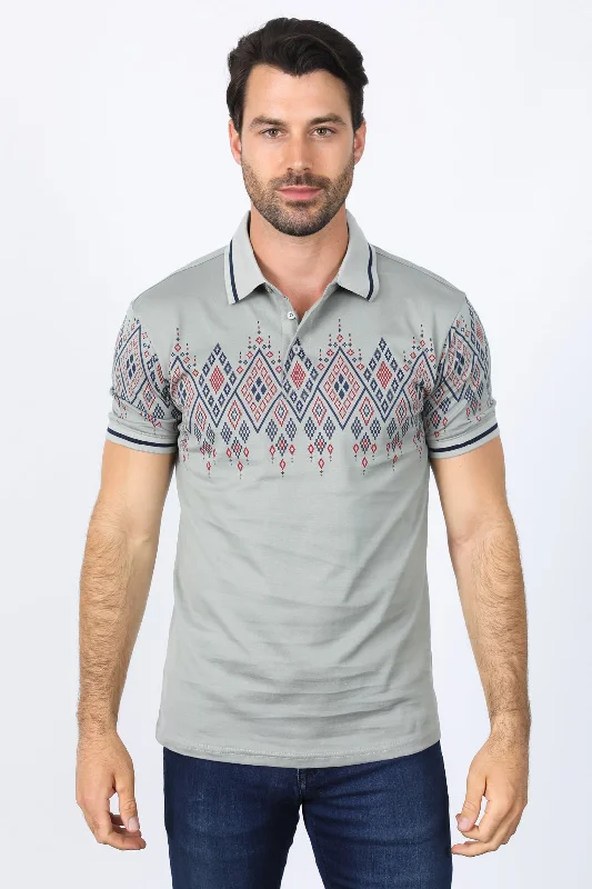Shop new arrivals in clothing and save up to 60% off select items. Mens Modern Fit Stretch Cotton Polo with Aztec Print Shop new arrivals in clothing and save up to 60% off select items. Mens Modern Fit Stretch Cotton Polo with Aztec Print