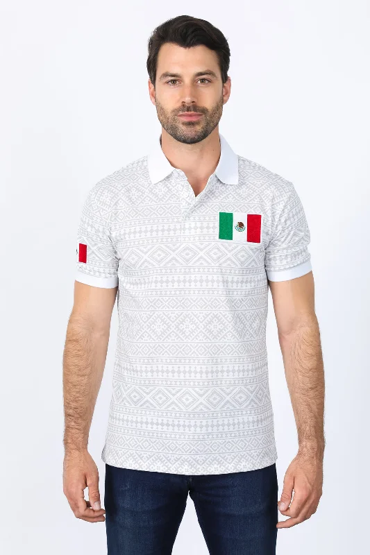 Discover new arrivals in clothing – Affordable styles for every occasion. Mens Modern Fit Stretch MEXICO Cotton Polo with Aztec Print Discover new arrivals in clothing – Affordable styles for every occasion. Mens Modern Fit Stretch MEXICO Cotton Polo with Aztec Print