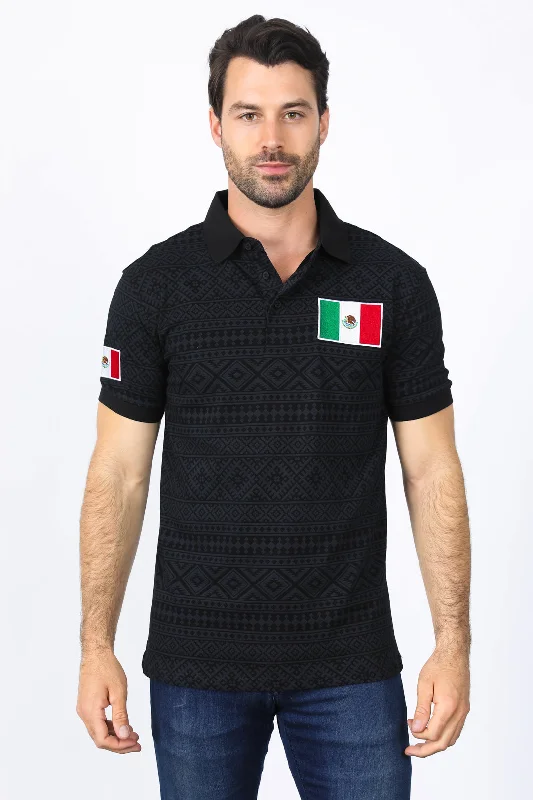 Huge savings on all categories of clothing – Shop our seasonal sale. Mens Modern Fit Stretch MEXICO Cotton Polo with Aztec Print Huge savings on all categories of clothing – Shop our seasonal sale. Mens Modern Fit Stretch MEXICO Cotton Polo with Aztec Print