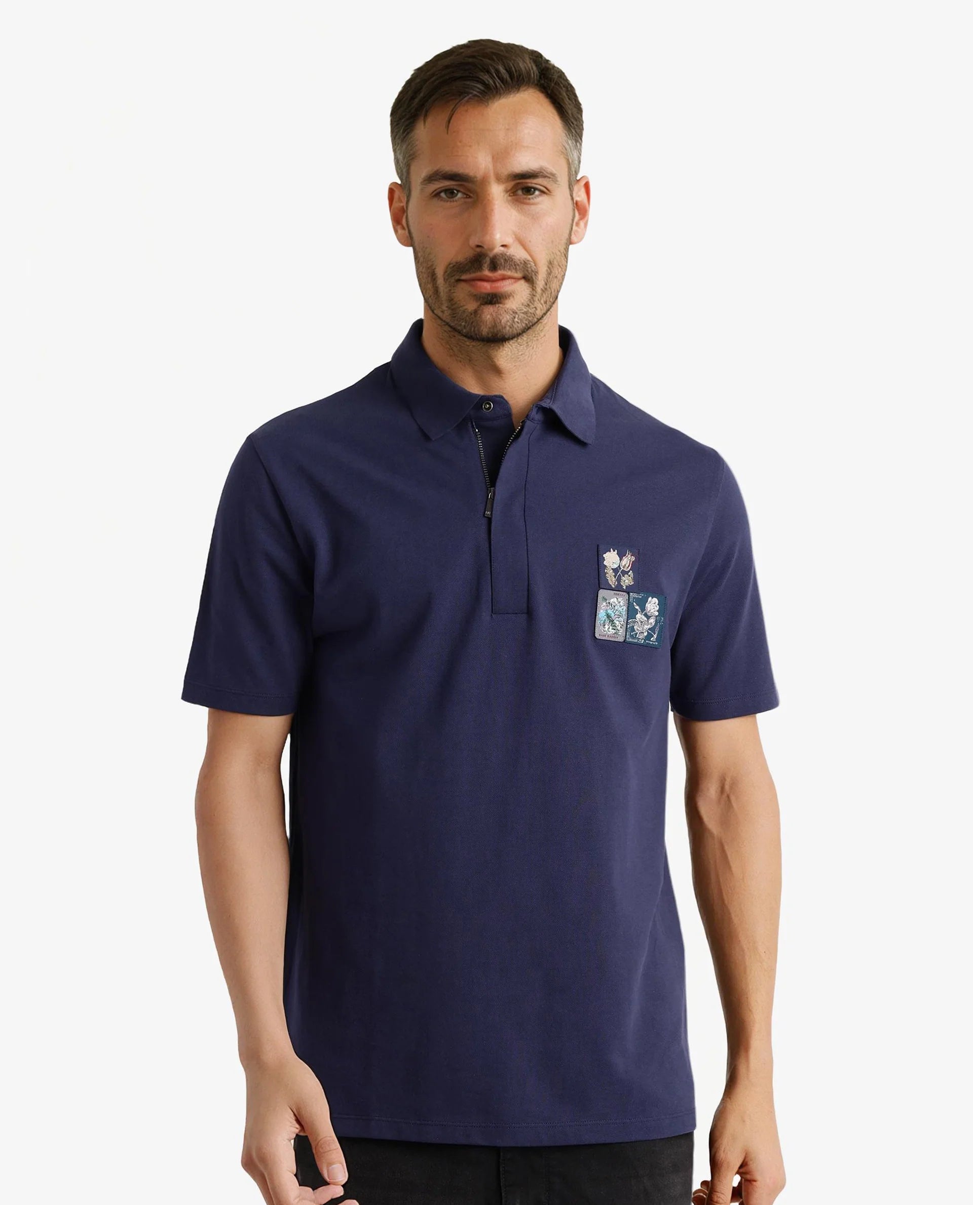 Shop trendy clothing at amazing prices – exclusive deals! Rare Rabbit Men Nesco Dusky Blue Short Sleeve Collared Neck Button Closure Plain Polo Shop trendy clothing at amazing prices – exclusive deals! Rare Rabbit Men Nesco Dusky Blue Short Sleeve Collared Neck Button Closure Plain Polo