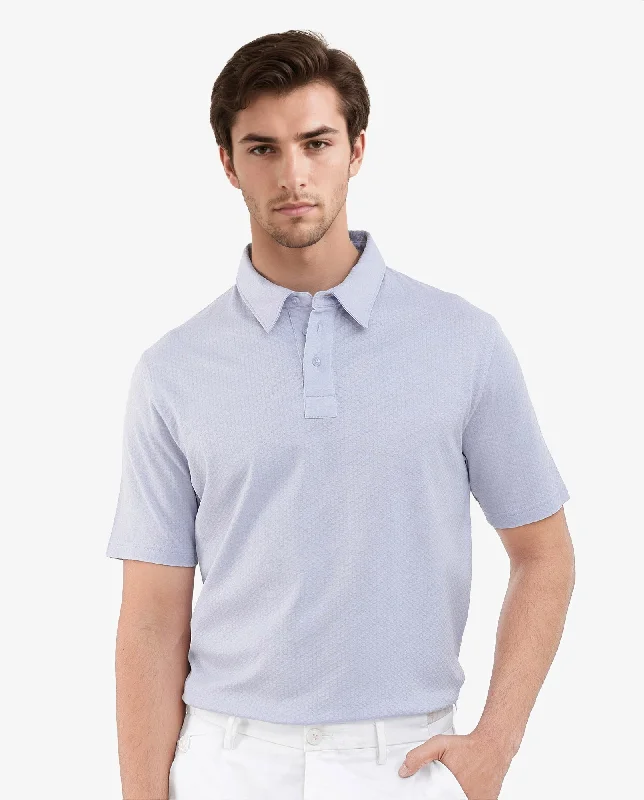 Flash sale: Men’s clothing essentials at irresistible prices! Rare Rabbit Mens Nielson Pastel Blue Cotton Fabric Short Sleeve Jacquard Polo T-Shirt Flash sale: Men’s clothing essentials at irresistible prices! Rare Rabbit Mens Nielson Pastel Blue Cotton Fabric Short Sleeve Jacquard Polo T-Shirt