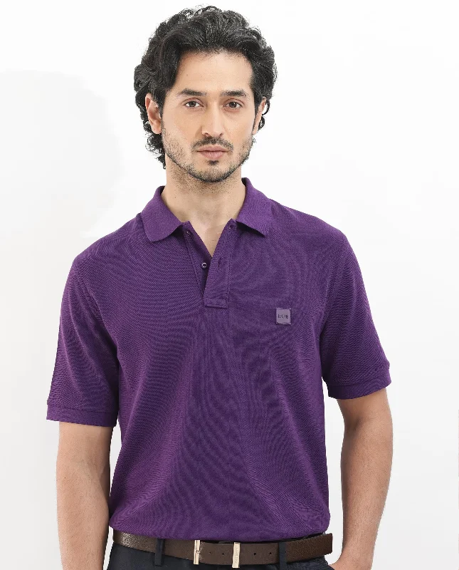 Exclusive online offer: Save 30% on all men's clothing. Rare Rabbit Mens Pare Dark Purple Short Sleeve Solid Polo T-Shirt Exclusive online offer: Save 30% on all men's clothing. Rare Rabbit Mens Pare Dark Purple Short Sleeve Solid Polo T-Shirt
