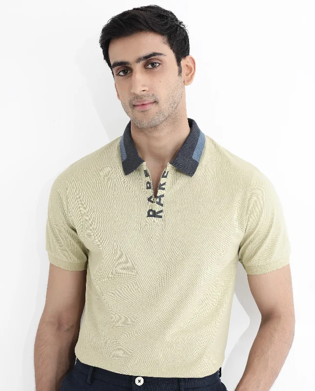 Grab your favorites before they’re gone – men’s clothing at great prices. Rare Rabbit Men's Rique Dusky Green Cotton Fabric Short Sleeve Zipper Closure Plain Knitted Polo T-Shirt Grab your favorites before they’re gone – men’s clothing at great prices. Rare Rabbit Men's Rique Dusky Green Cotton Fabric Short Sleeve Zipper Closure Plain Knitted Polo T-Shirt
