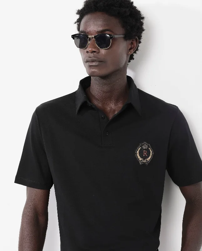 Hurry, the best clothing deals won’t last – Shop now for major savings. Rare Rabbit Men's Ritz Black Cotton Fabric Short Sleeve Regular Fit Solid Polo T-Shirt Hurry, the best clothing deals won’t last – Shop now for major savings. Rare Rabbit Men's Ritz Black Cotton Fabric Short Sleeve Regular Fit Solid Polo T-Shirt