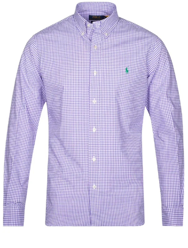 Big discounts – don’t miss out!  Poplin Long Sleeve Sport Shirt Lavender