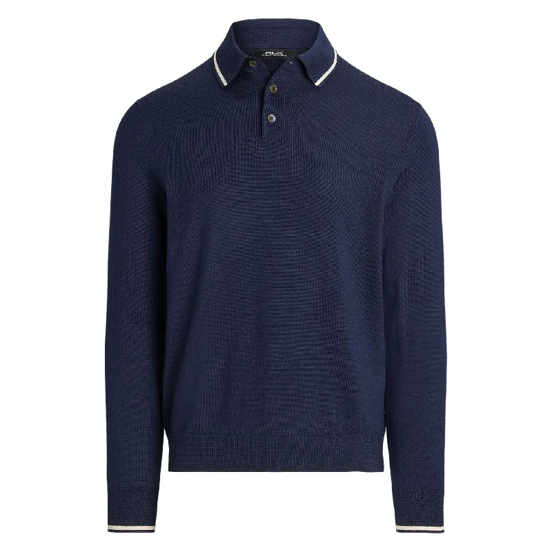 – Shop trendy clothing now.  RLX Merino Coolmax LS Polo Refined Navy - AW24