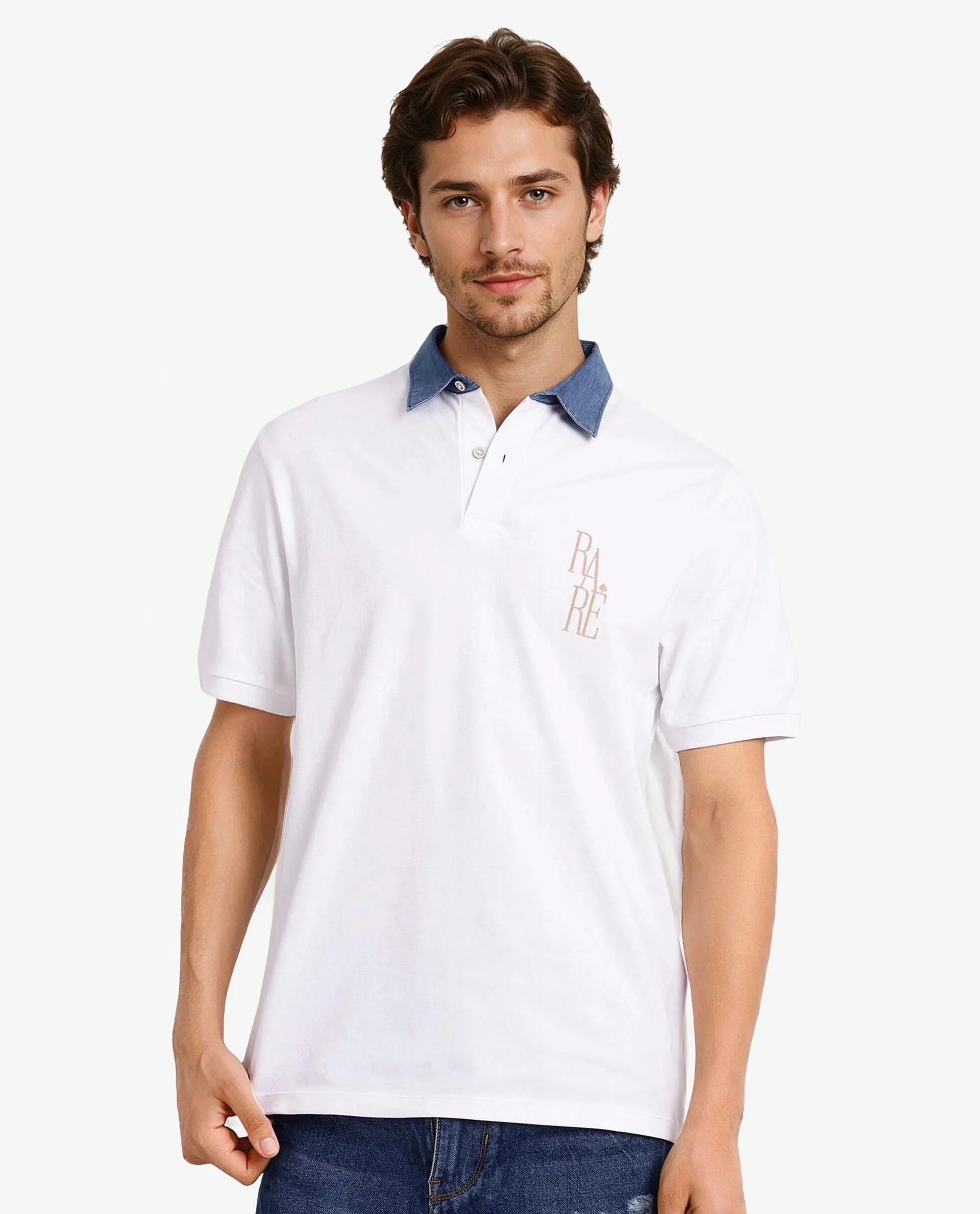 Best clothing deals of the season – Shop now and enjoy big savings. Rare Rabbit Men Tem White Short Sleeve Collared Neck Button Closure Plain Polo Best clothing deals of the season – Shop now and enjoy big savings. Rare Rabbit Men Tem White Short Sleeve Collared Neck Button Closure Plain Polo