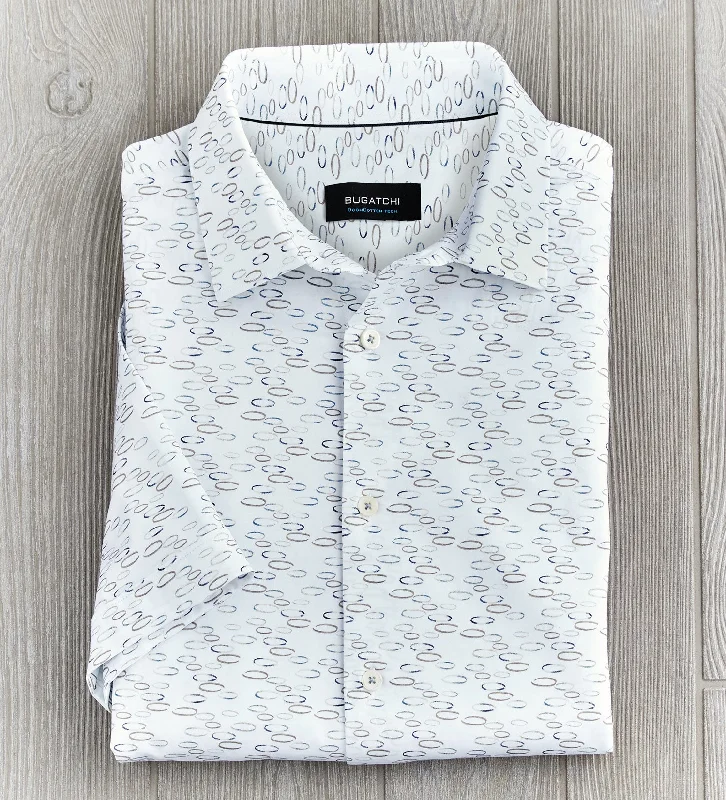 Huge savings on popular clothing styles –  Bugatchi Floating Ovals Shirt