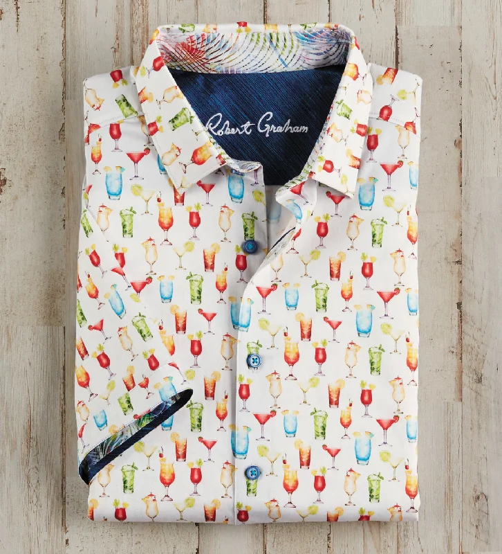 Seasonal sale  Robert Graham Mixed Drinks Shirt