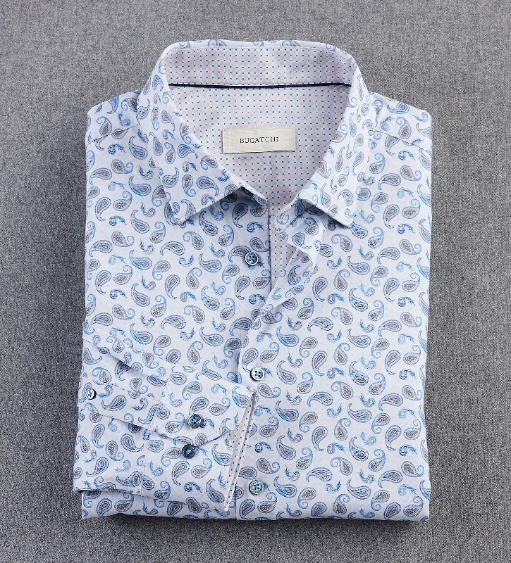Update your look for less with men’s clothing on sale. Bugatchi Paisley Print Long Sleeve Shirt Update your look for less with men’s clothing on sale. Bugatchi Paisley Print Long Sleeve Shirt