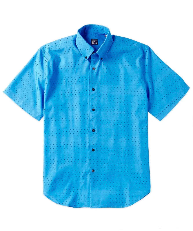 Flash discounts on men’s clothing – Don’t miss out!  Westport No-Tuck Short Sleeve Dots Performance Stretch Sport Shirt