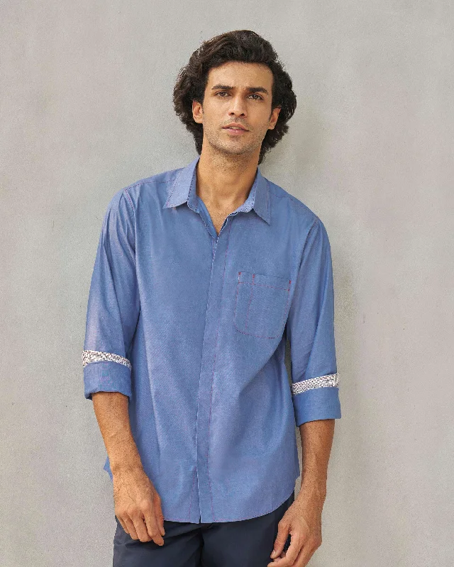 Last chance! Men’s clothing at unbeatable prices.  Aloha Shirt - Blue