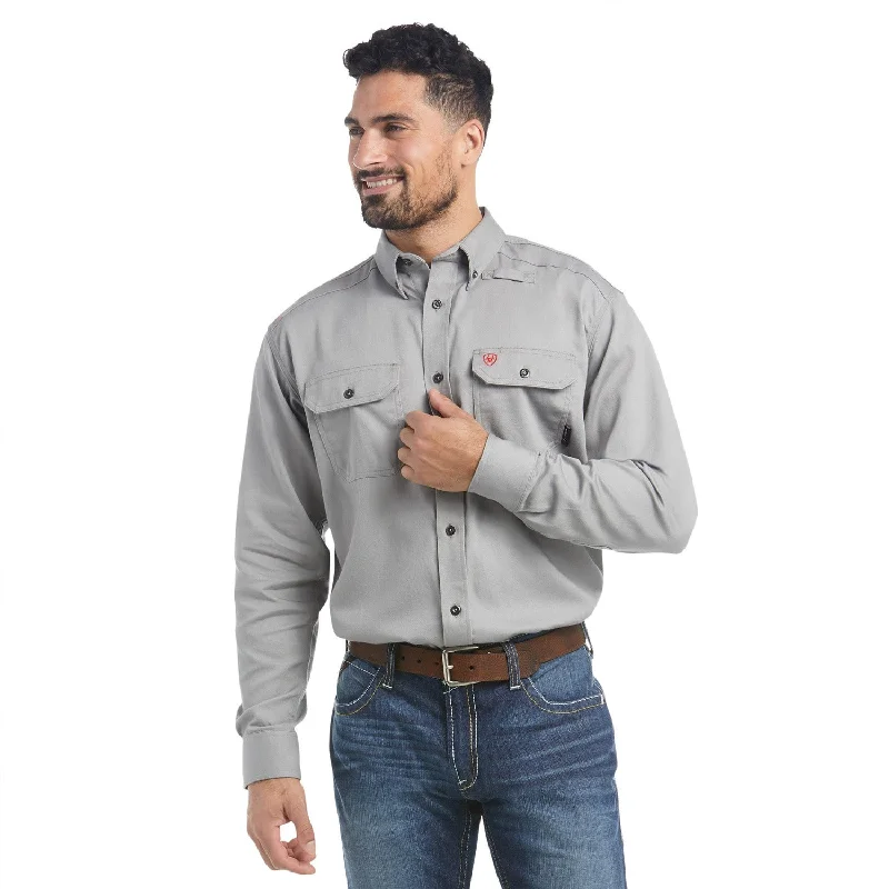 Shop the best in men’s fashion for less – limited-time sale! Ariat Men's Flame Resistant Solid Work Shirt Shop the best in men’s fashion for less – limited-time sale! Ariat Men's Flame Resistant Solid Work Shirt