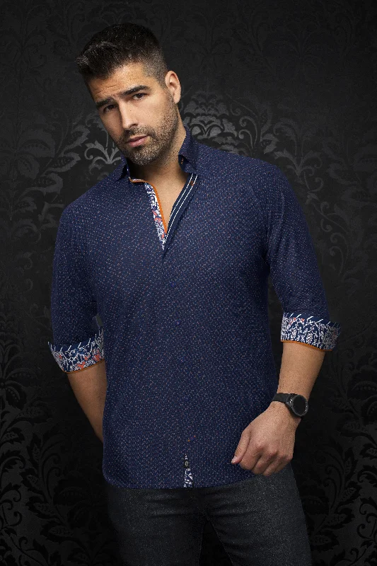 Shop men’s fashion for less – prices slashed on select items. Au Noir Stretch Shirt | Carelli Navy Orange Shop men’s fashion for less – prices slashed on select items. Au Noir Stretch Shirt | Carelli Navy Orange