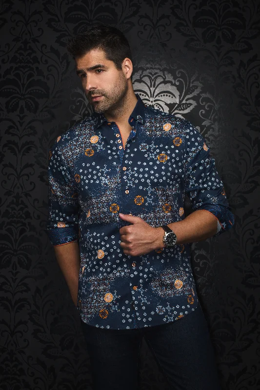 Big discounts on men’s wear – Shop now and save! Au Noir Stretch Shirt | Floriani Navy Orange Big discounts on men’s wear – Shop now and save! Au Noir Stretch Shirt | Floriani Navy Orange