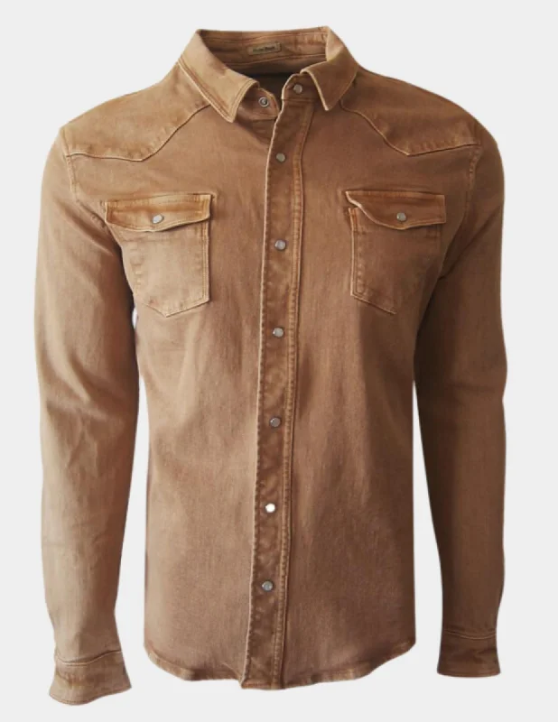 Save on stylish, high-quality clothing for every occasion – Stretch Denim Western Shirt | Camel Save on stylish, high-quality clothing for every occasion – Stretch Denim Western Shirt | Camel