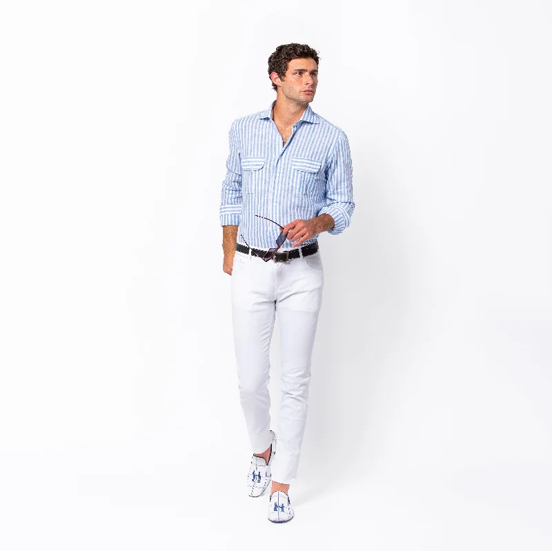 Get the latest trends in men’s clothing – huge savings inside. Blue Awning Stripe Work Shirt Get the latest trends in men’s clothing – huge savings inside. Blue Awning Stripe Work Shirt