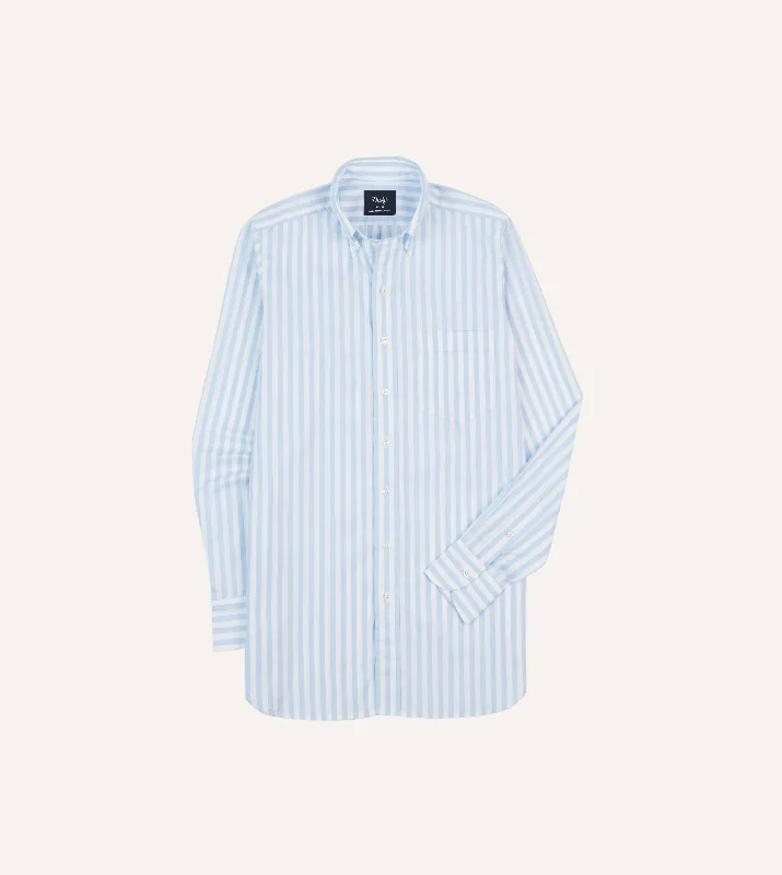 Shop our men's clothing collection for the best prices of the season. Blue Broad Stripe Cotton Poplin Button-Down Shirt Shop our men's clothing collection for the best prices of the season. Blue Broad Stripe Cotton Poplin Button-Down Shirt