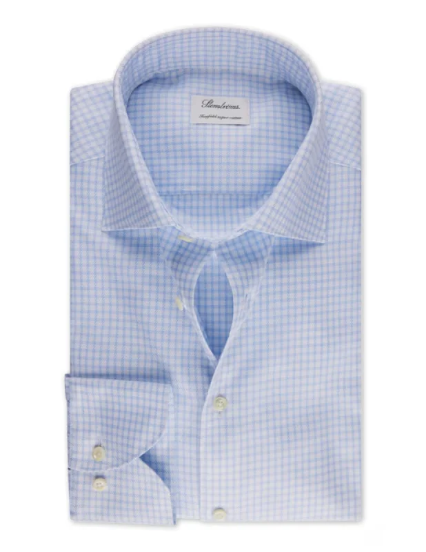 Seasonal clearance – Save on all clothing essentials this weekend. Blue Checked Twill Shirt | Slim Seasonal clearance – Save on all clothing essentials this weekend. Blue Checked Twill Shirt | Slim