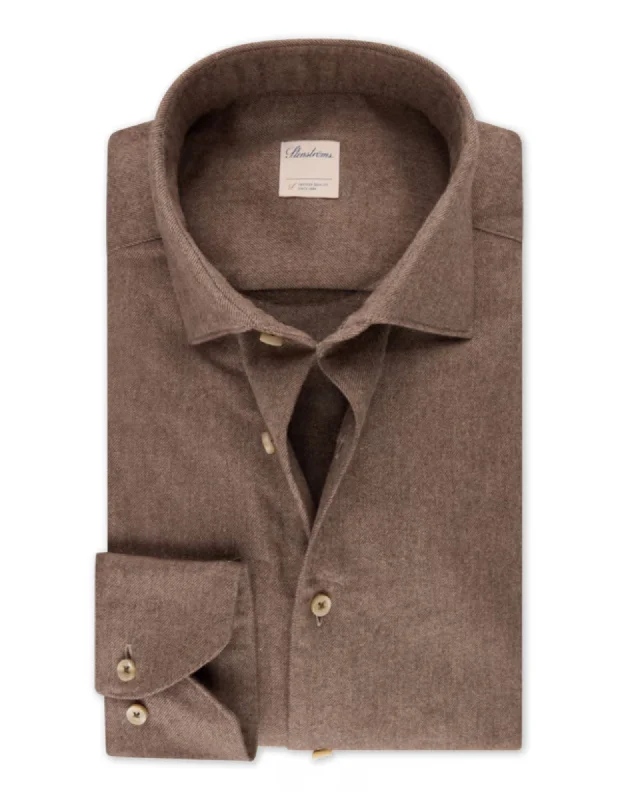 Shop stylish and affordable clothes –   Brown Flannel Shirt | Fitted