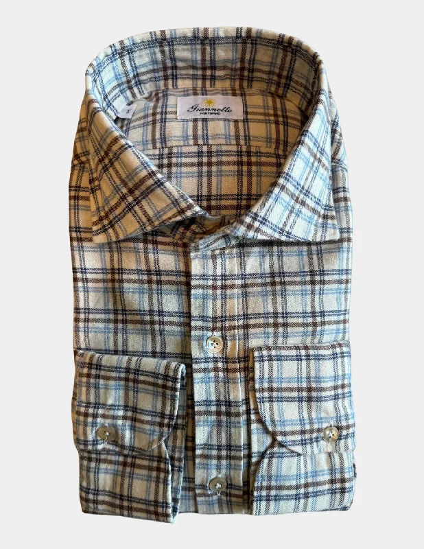 Don’t wait – shop the biggest sale of the season on men’s clothing! Brushed Cotton Plaid Sportshirt | Brown Mix Don’t wait – shop the biggest sale of the season on men’s clothing! Brushed Cotton Plaid Sportshirt | Brown Mix