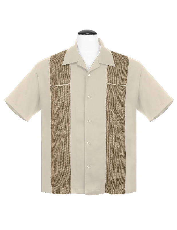 Shop the ultimate men’s clothing sale – incredible prices on your favorite styles. Houndstooth Panel Bowling Shirt in Tan Shop the ultimate men’s clothing sale – incredible prices on your favorite styles. Houndstooth Panel Bowling Shirt in Tan