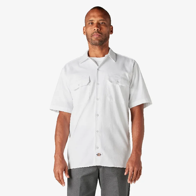 Shop now for affordable fashion – Enjoy free shipping on clothing orders. Dickies Men's Short Sleeve Work Shirt_White Shop now for affordable fashion – Enjoy free shipping on clothing orders. Dickies Men's Short Sleeve Work Shirt_White