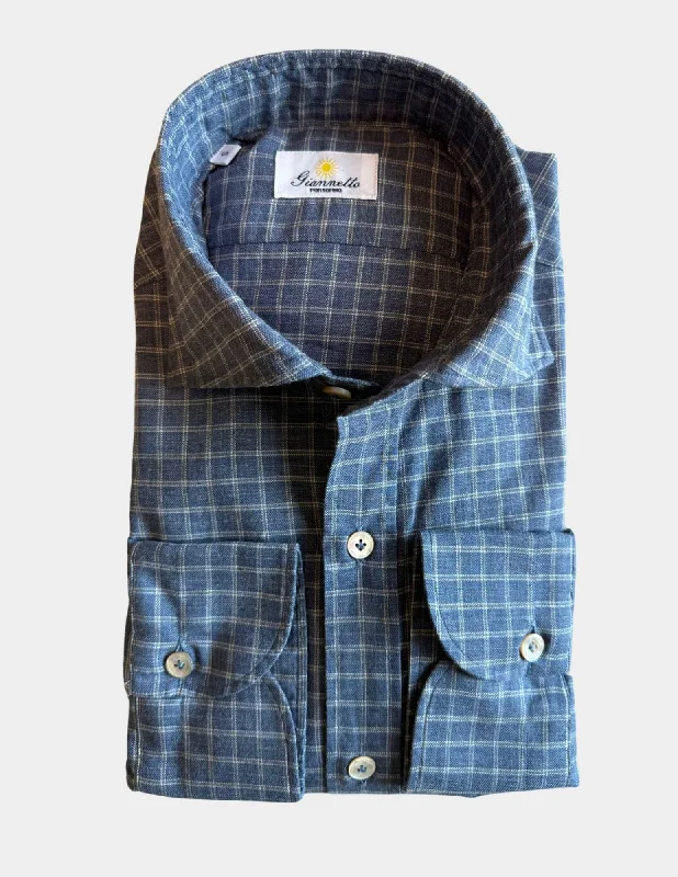 Shop exclusive offers on men’sapparel   Double Track Check Shirt | Slate