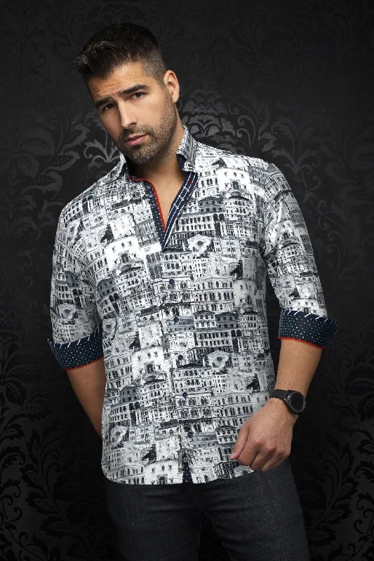 Shop now and enjoy massive savings on stylish clothing for all seasons. AU NOIR | Long Sleeve Shirt | Ethan White/Blue Shop now and enjoy massive savings on stylish clothing for all seasons. AU NOIR | Long Sleeve Shirt | Ethan White/Blue