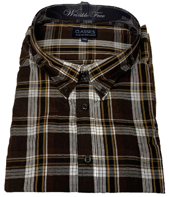 Shop the latest men’s styles at unbelievable prices. Falcon Bay Classics Brown Plaid Woven Dress Shirt Shop the latest men’s styles at unbelievable prices. Falcon Bay Classics Brown Plaid Woven Dress Shirt
