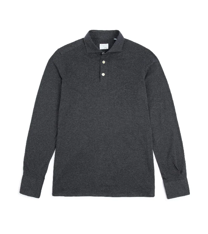 Shop seasonal clothing deals – Big savings on fashion essentials. Finamore Cotton Cashmere Orlando Polo Shirt: Charcoal Shop seasonal clothing deals – Big savings on fashion essentials. Finamore Cotton Cashmere Orlando Polo Shirt: Charcoal