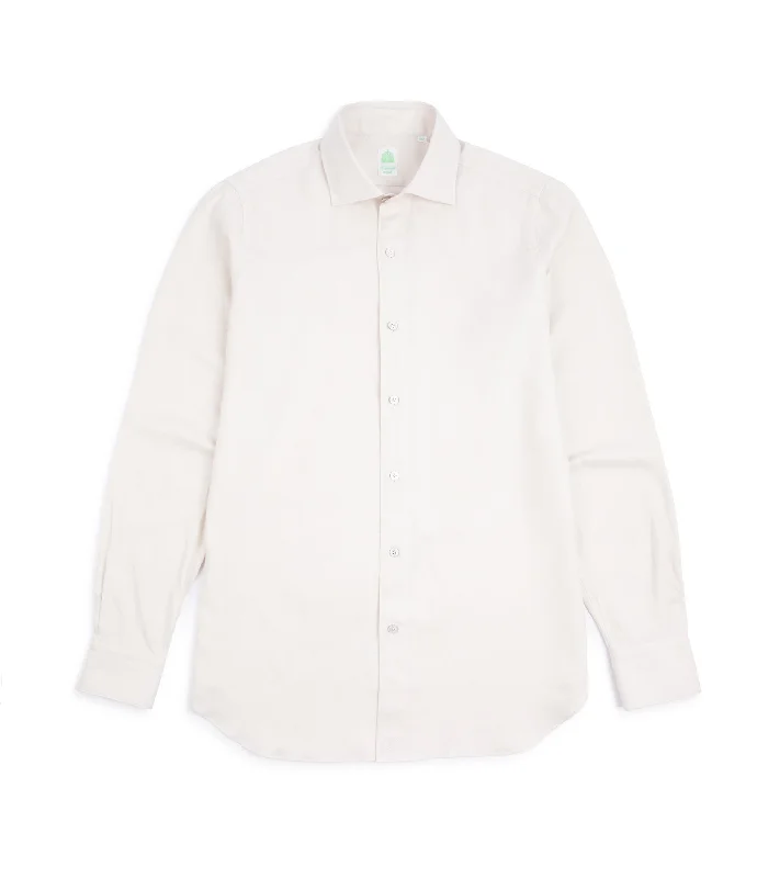 Special offer: Save on everyday clothing essentials – Shop now! Finamore Cotton Tencel Brushed Flannel Gaeta Luigi Shirt: Cream Special offer: Save on everyday clothing essentials – Shop now! Finamore Cotton Tencel Brushed Flannel Gaeta Luigi Shirt: Cream